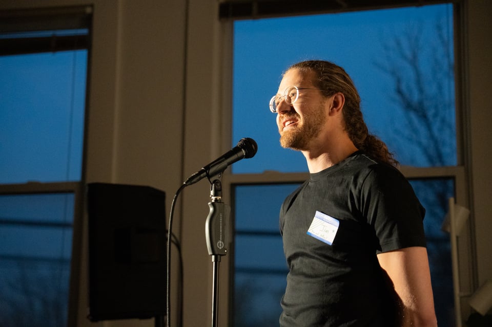 Jim telling a story.