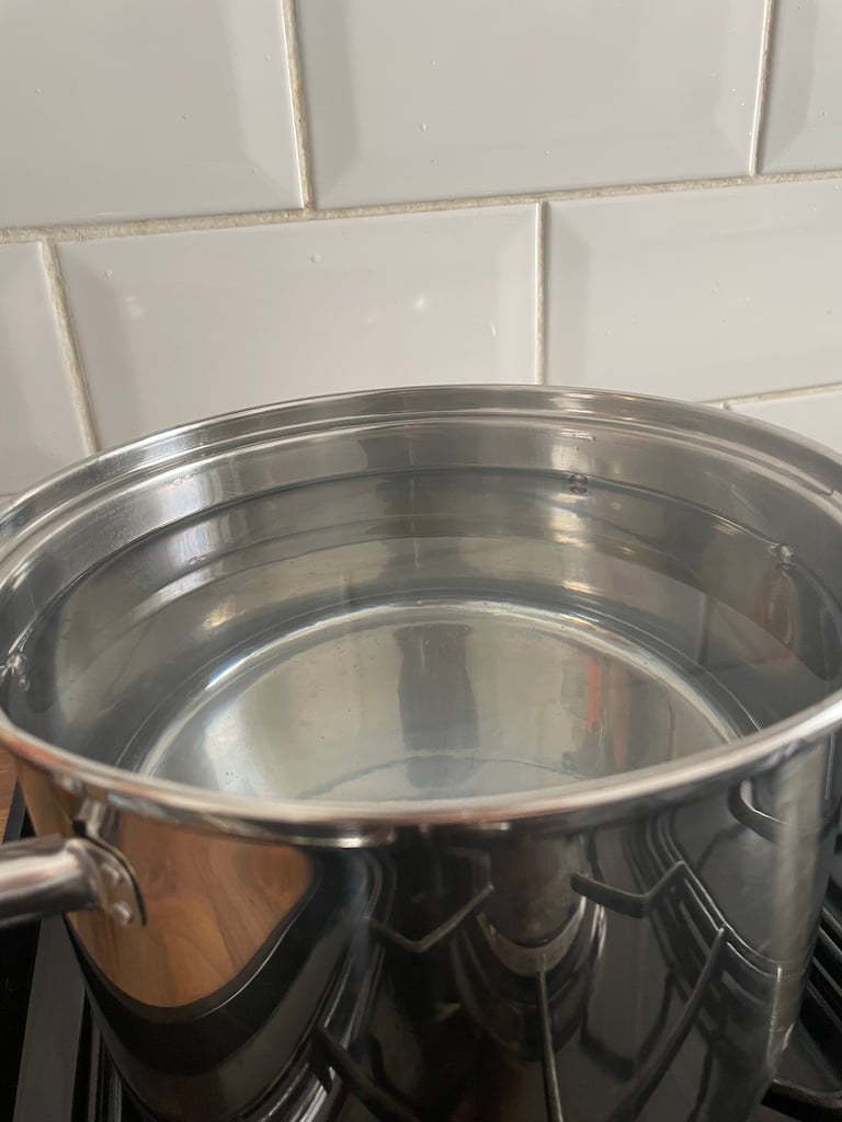 A pot full of water