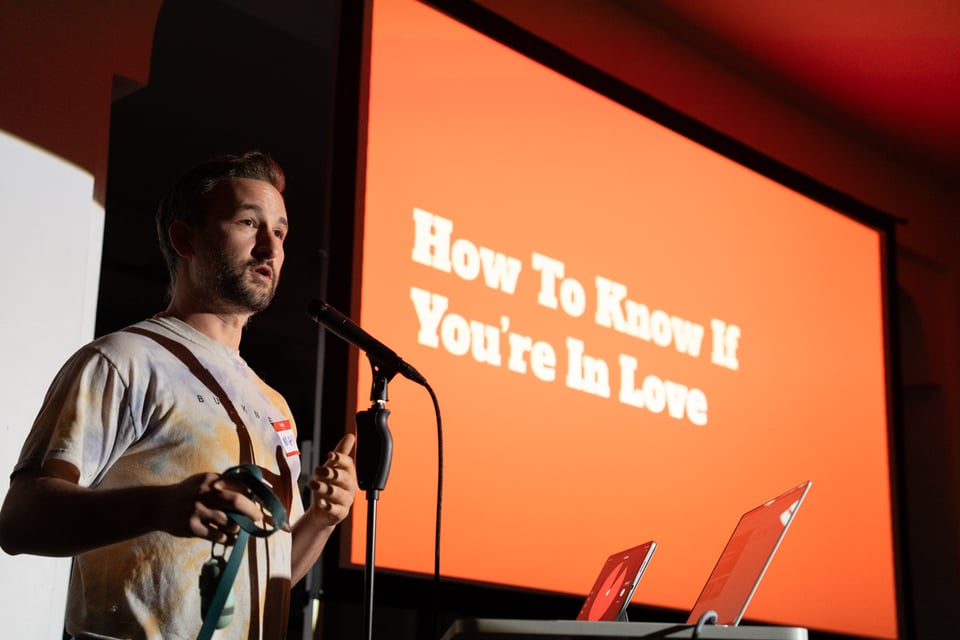 Max presenting.