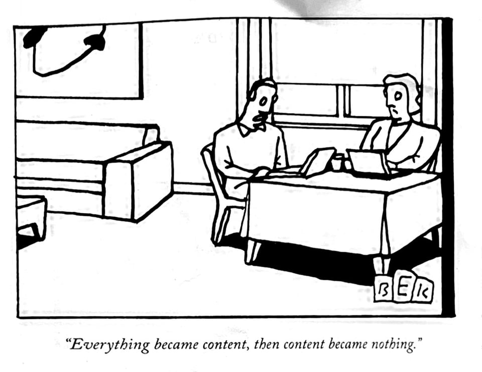 cartoon about content