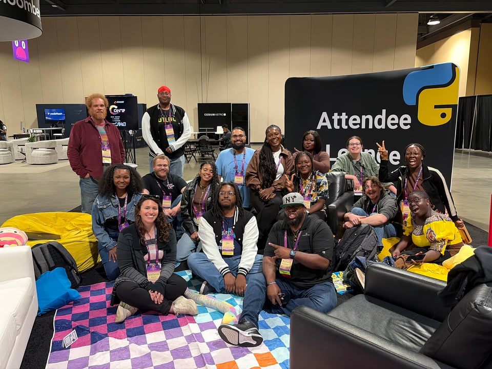 Photo from PyCon US 2026 after the Chop It Up Session