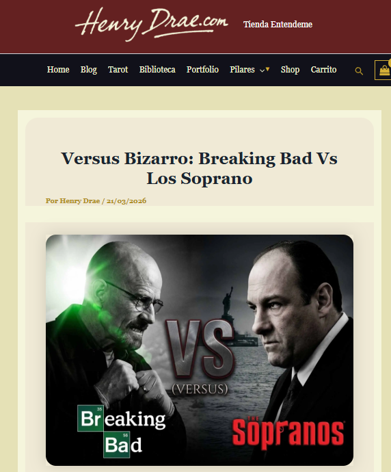 Versus Bizarro: Breaking Bad Vs Los Soprano en henrydrae.com