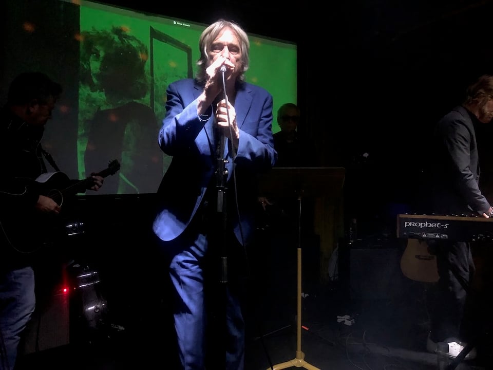 Shiva Burlesque on stage at Gold Diggers for Independent Project Records 45th anniversary