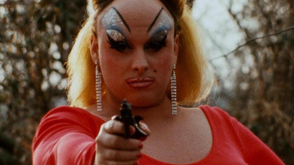 Still image from “Pink Flamingos.”