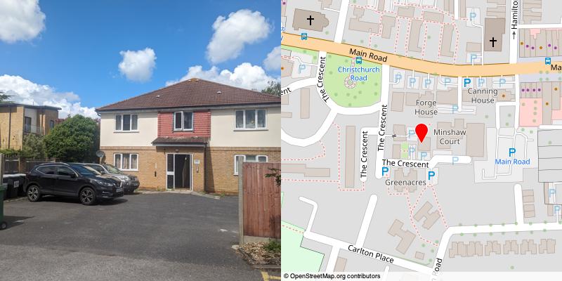 A picture and map of the mews