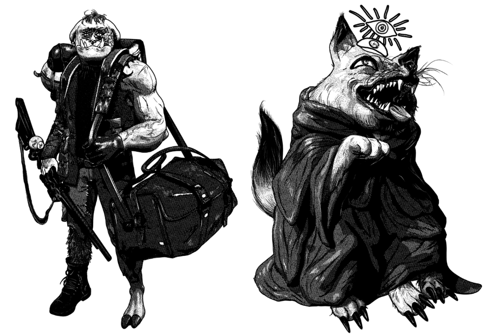 Mutant Mang and Psychic Dog
