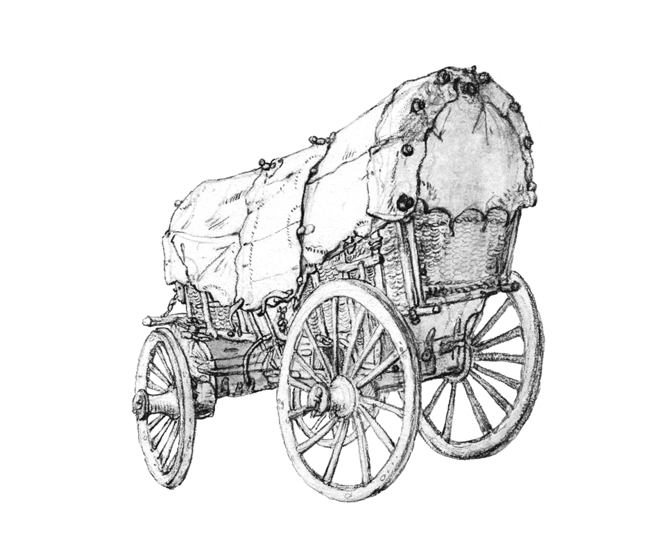A covered wagon