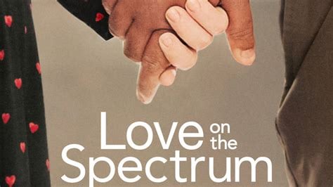 The cover image of the show Love on the Spectrum, with two people holding hands