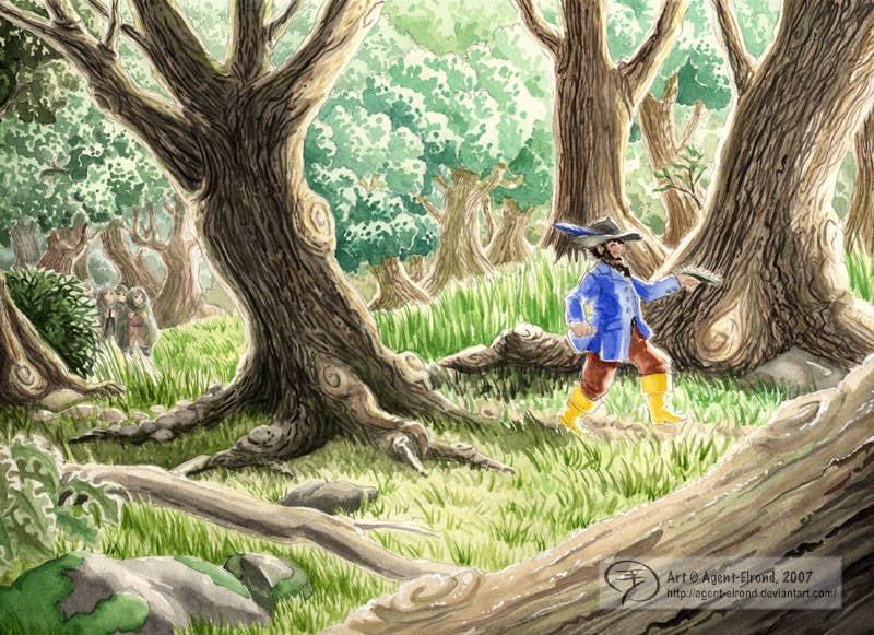 A fan drawn image of Tom Bombadil.