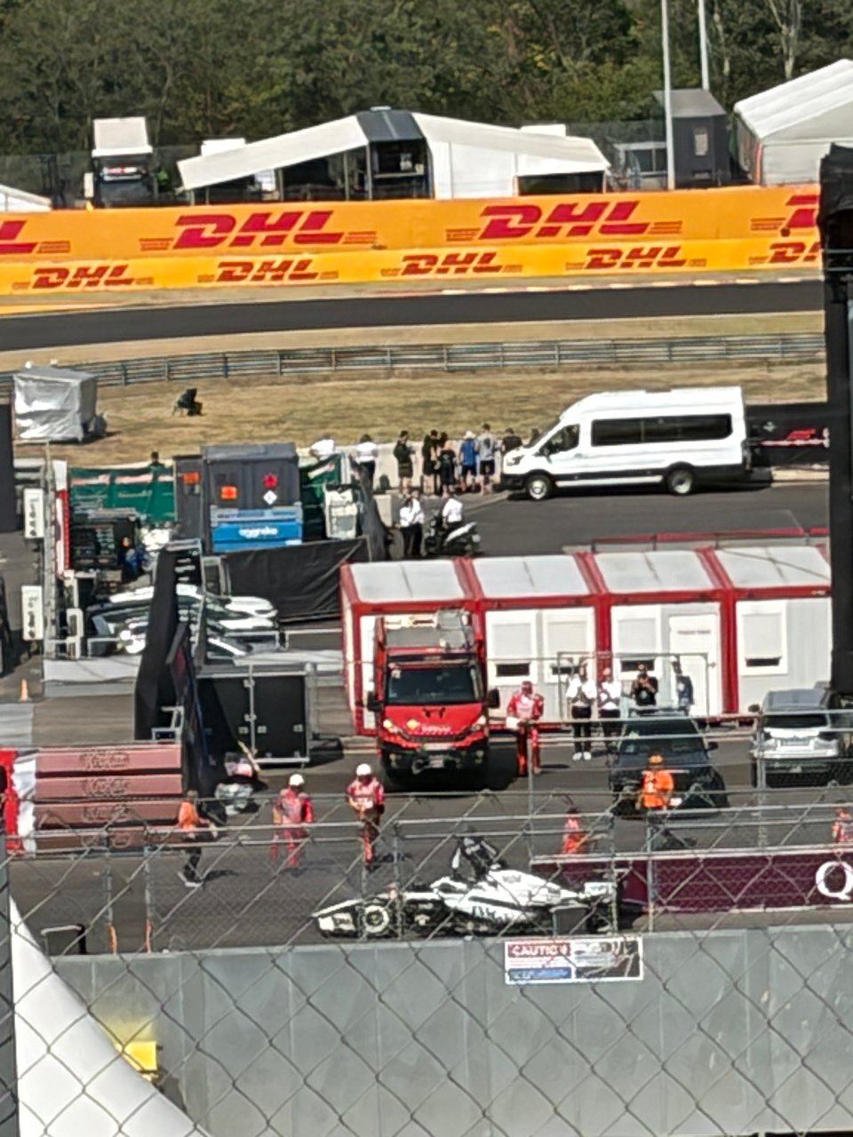 Formula One car on a race track