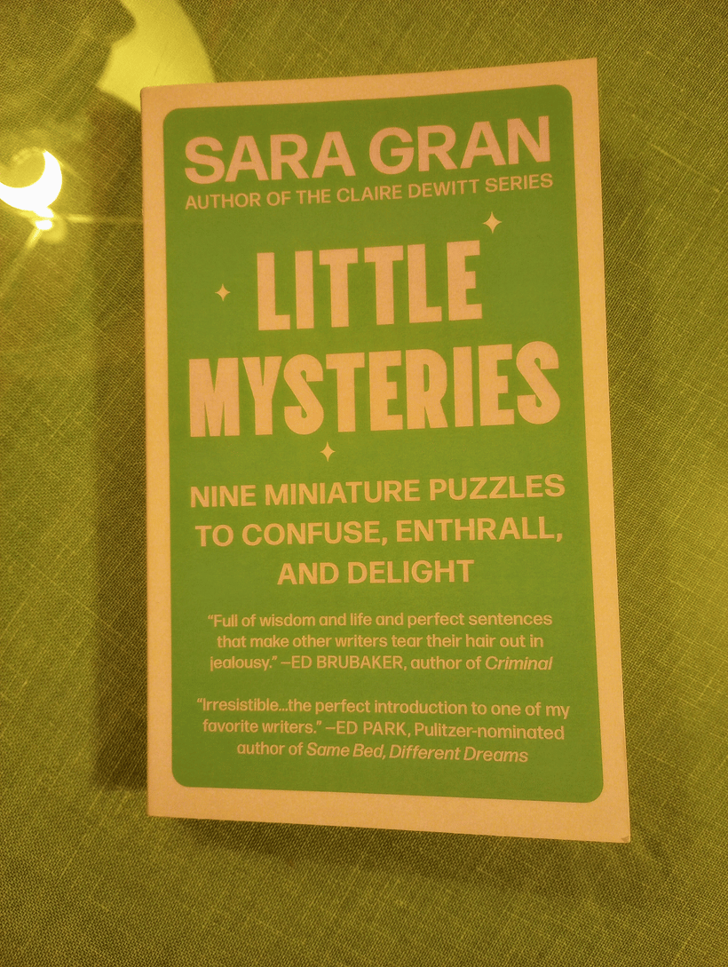 A photo of the book LITTLE MYSTERIES by Sara Gran.