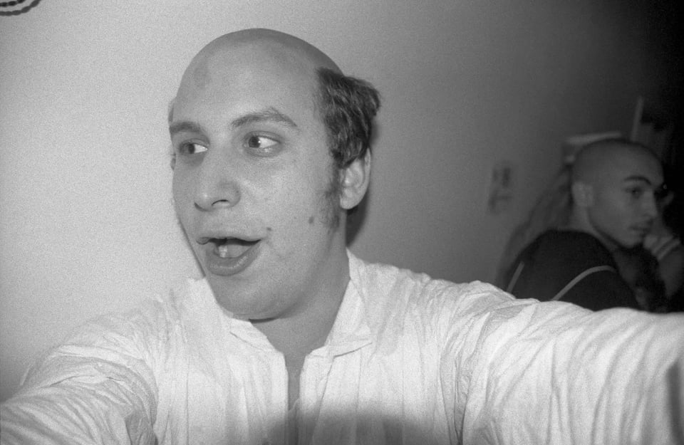 The author, partying.