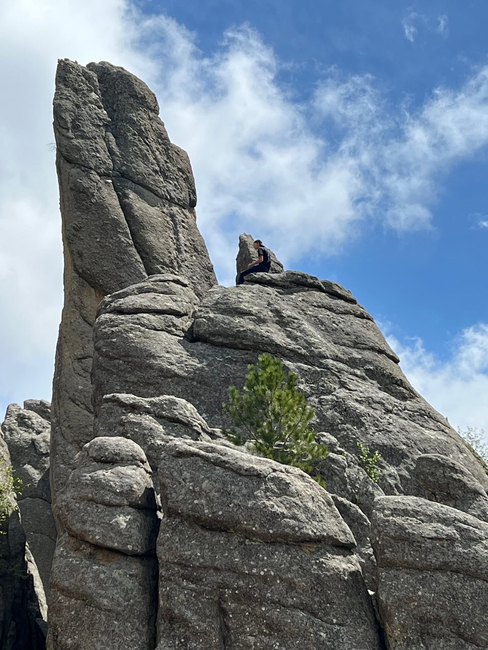 One of the granite pillars, called &quot;Needles&quot; within Custer State Park, South Dakota, accessible via the Needles Highway (SD-87), a scenic drive with hairpin curves and granite formations.