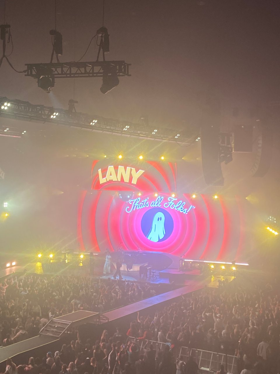 a crowd at a concert
