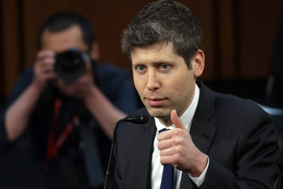 OpenAI CEO Sam Altman at a Senate committee hearing in May.