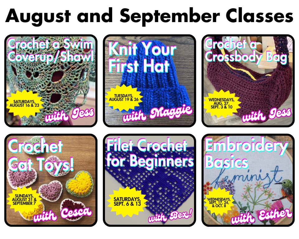 August and September Classes
