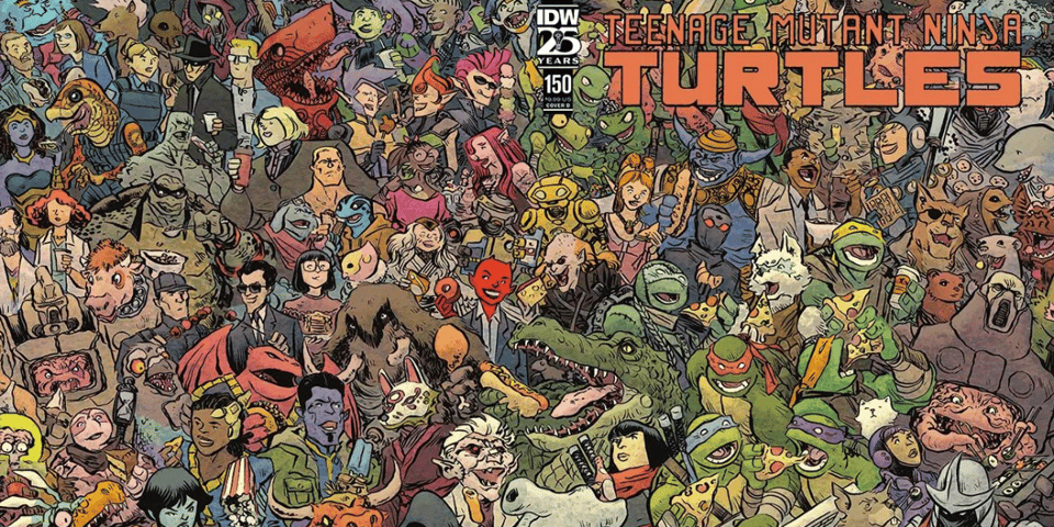 A huge collection of TMNT characters.