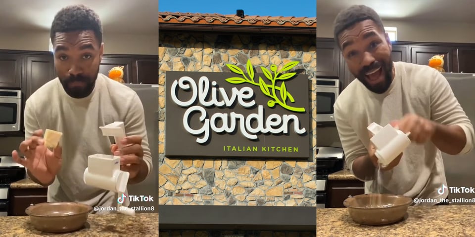 Olive Garden cheese grater TikTok