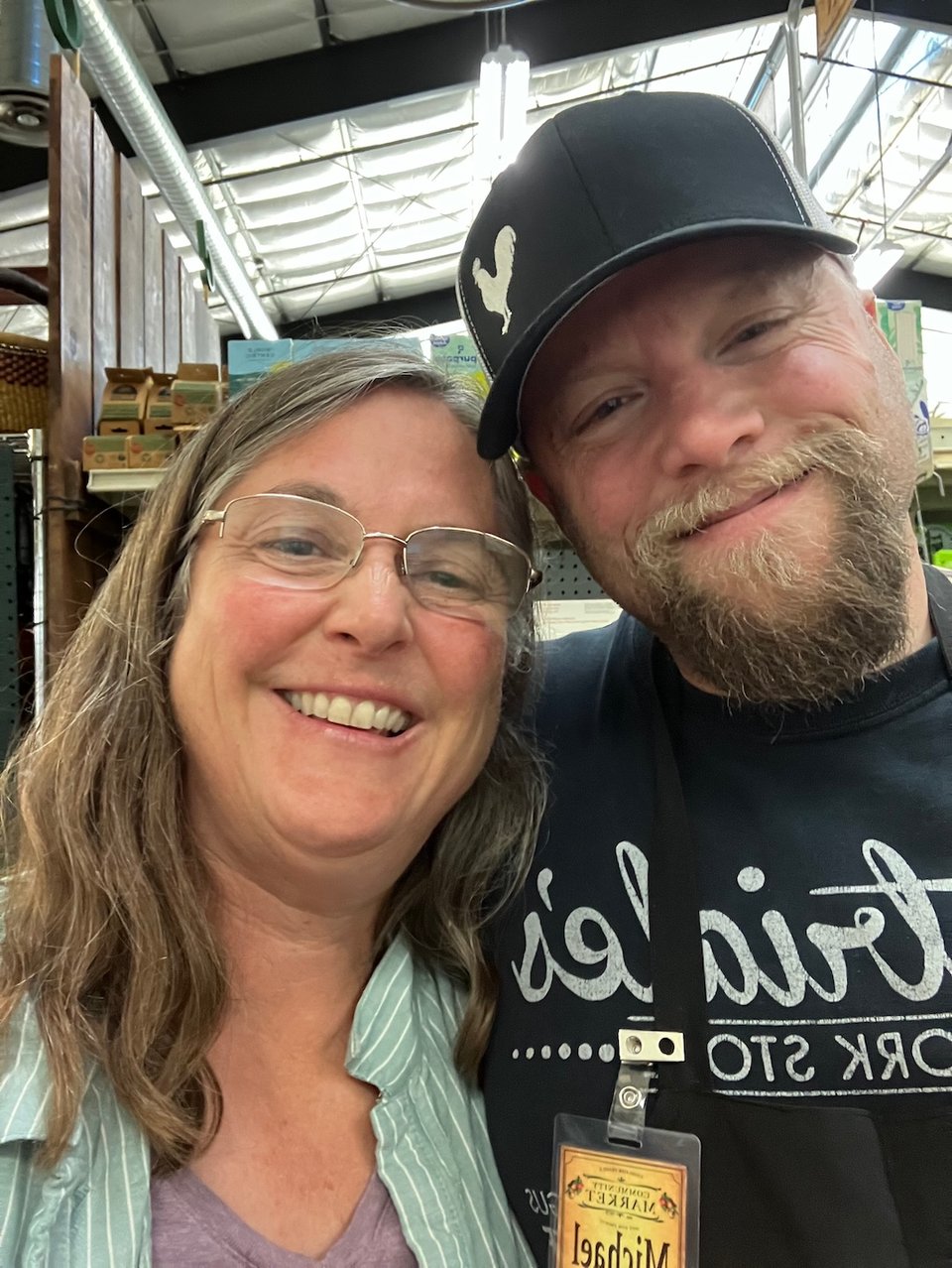 Butcher Michael of Community Market and Rancher Misty of Freestone Ranch