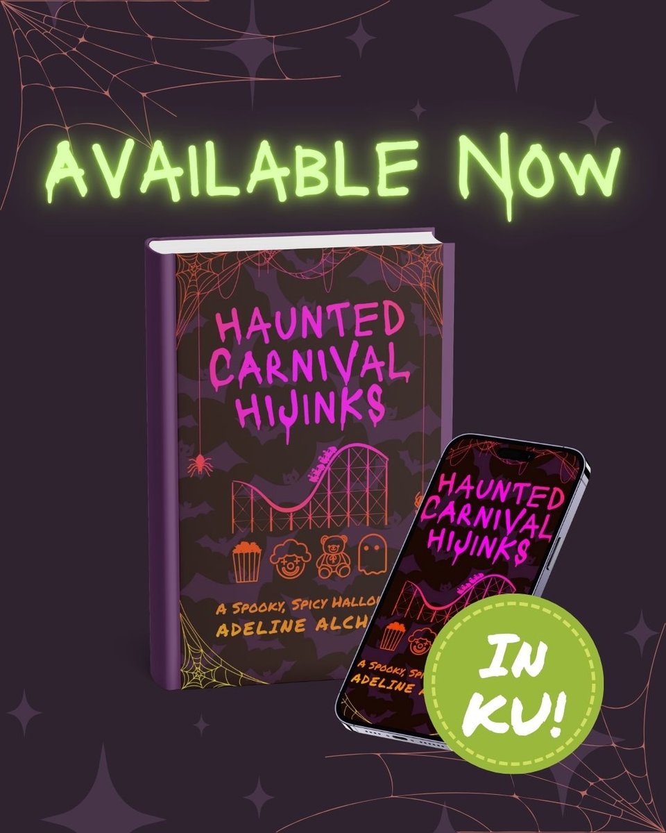 Haunted Carnival Hijinks: A Spooky, Spicy Halloween by Adeline Alchemy is available now in paperback and KU!