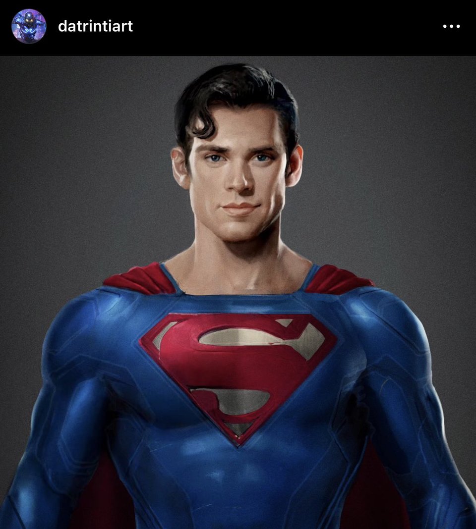 Fanart by datrintiart of David Corenswet as Superman