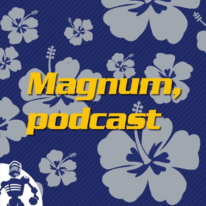 The podcast avatar and logo for the "Magnum, podcast" series on the Incomparable Podcast Network.
