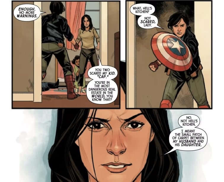 Jessica Jones meets her alternate self who is... Captain America!
