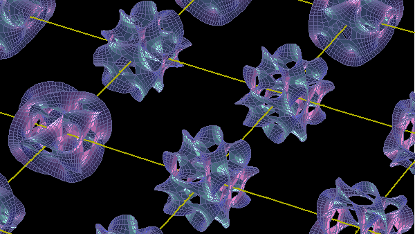 This is an animated representation of a way of visualizing multi-dimensional space.