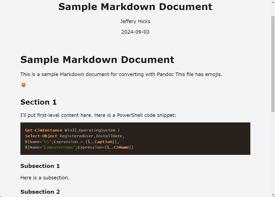 HTML converted with metadata