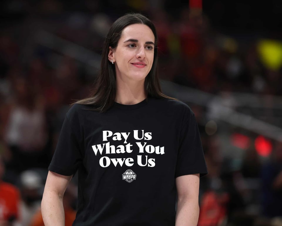 Caitlin Clark and her fellow WNBA players lobbied for increased pay. Here was Caitlin at the 2025 All-Star game.