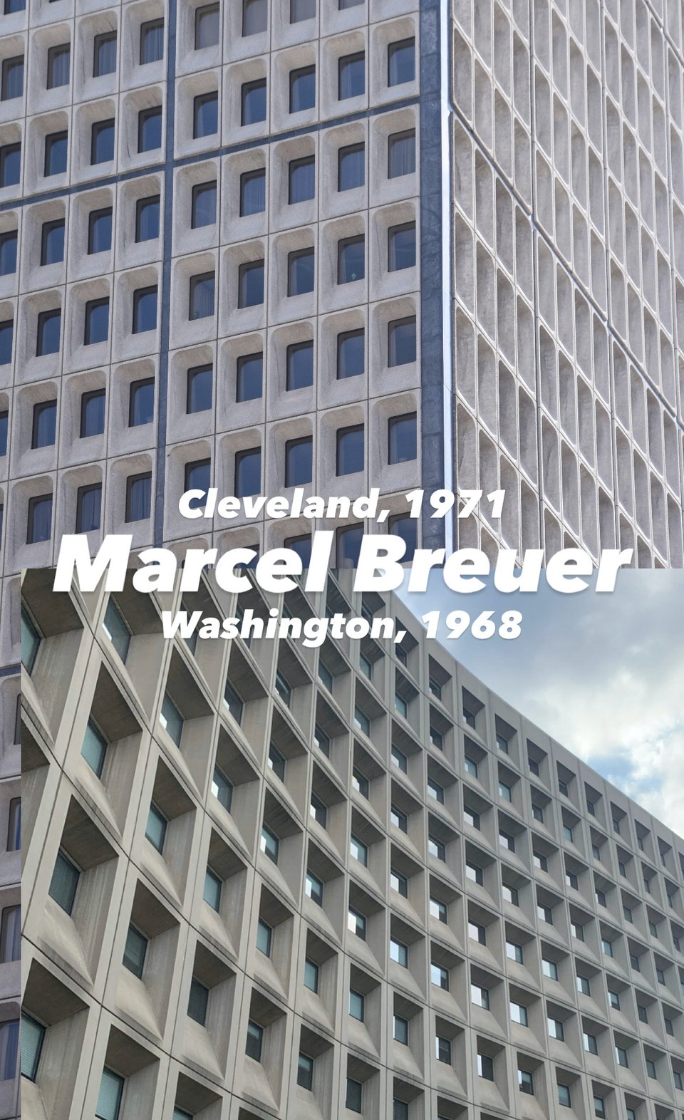 The Cleveland Trust Tower and D.C.'s Weaver Federal Building.