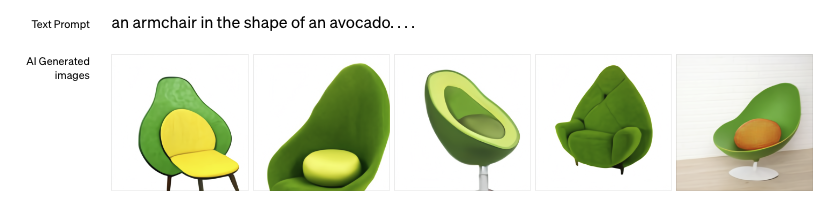 Avocado Chair Dalle Image