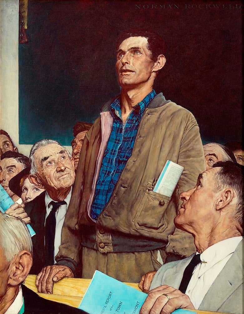 Norman Rockwell's 1943 painting Freedom of Speech