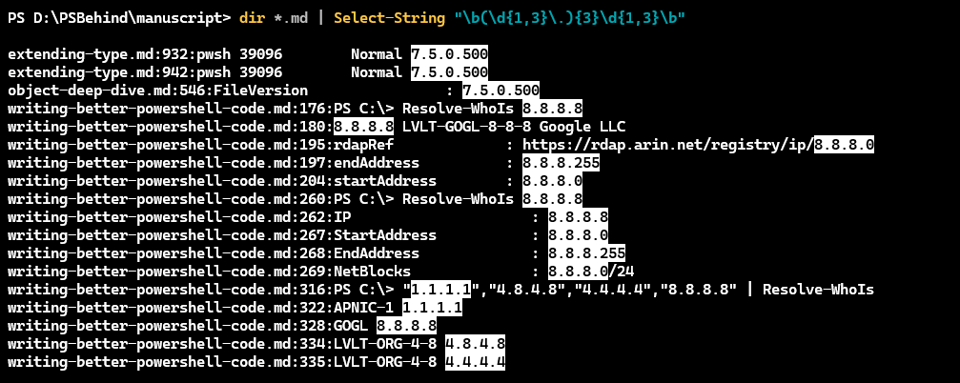 Searching for Strings