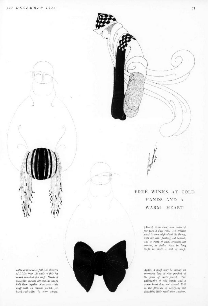 Erte winks at cold hands and a warm heart