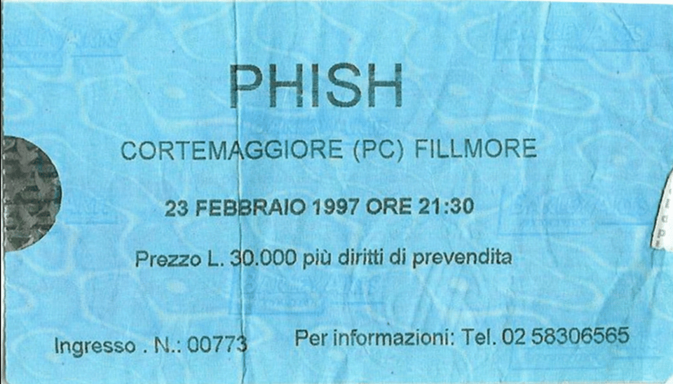 phish cortemaggiore 1997