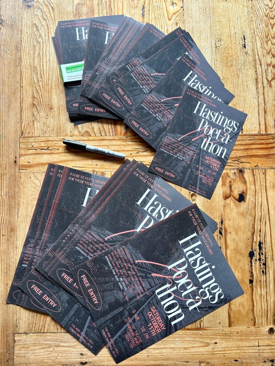 A quick plug! Hastings Poet-a-thon this Saturday