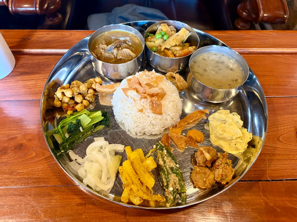 Nepalese curry plate