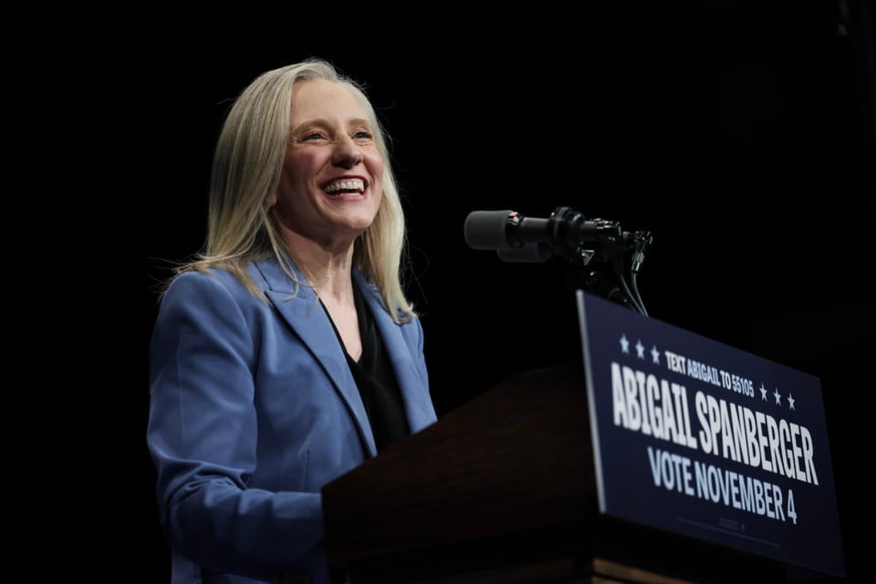 The Governor-Elect of Virginia, Abigail Spanberger.