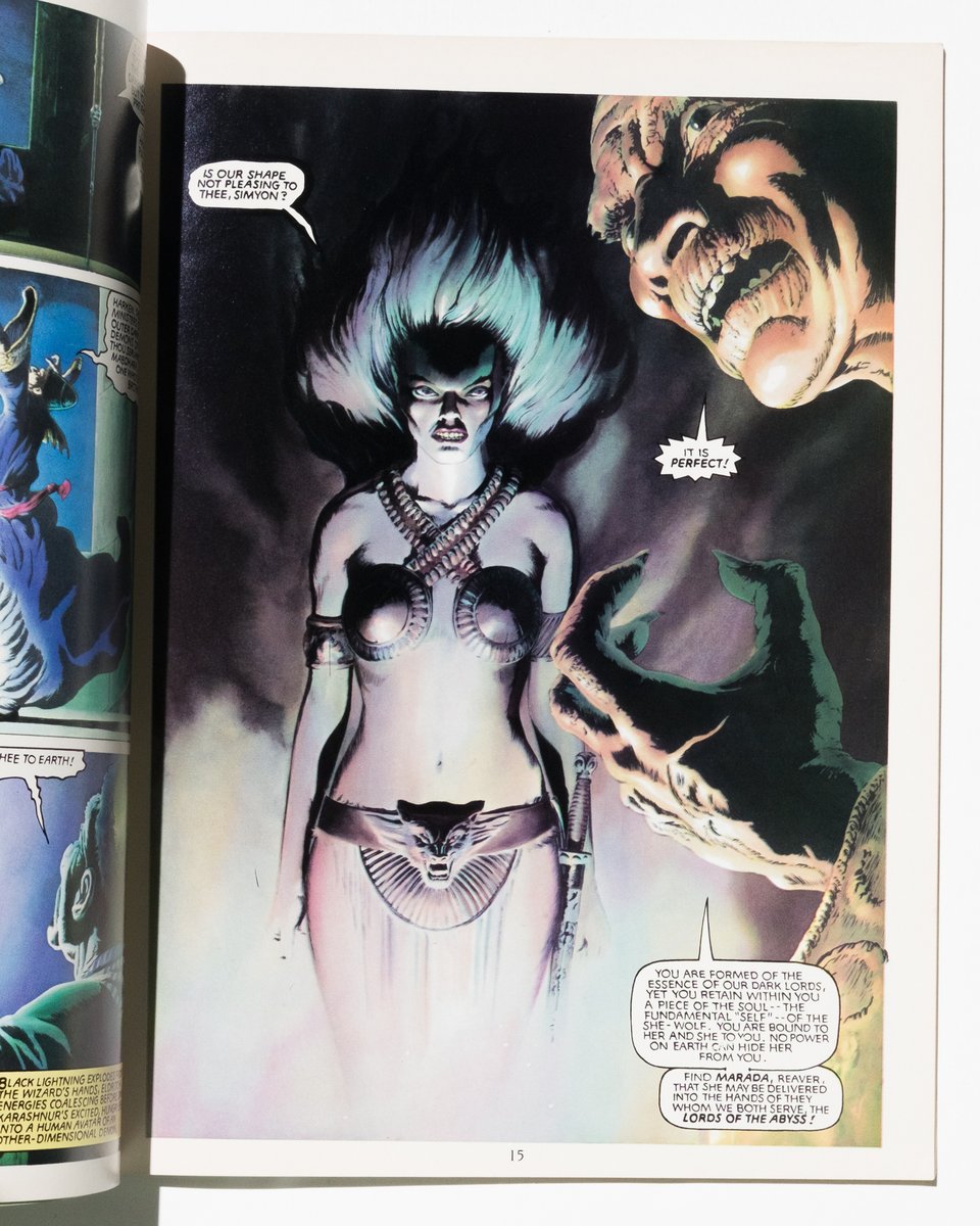 A page from Marada the She-Wolf by John Bolton