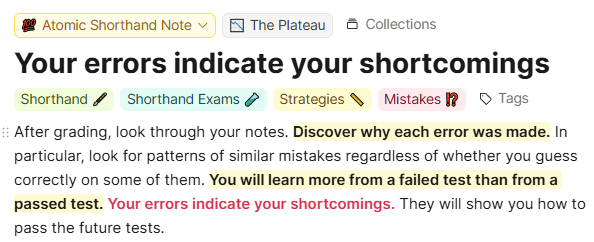 your errors indicate your shortcomings