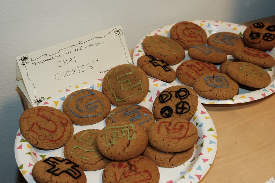 Chai cookies on a plate!