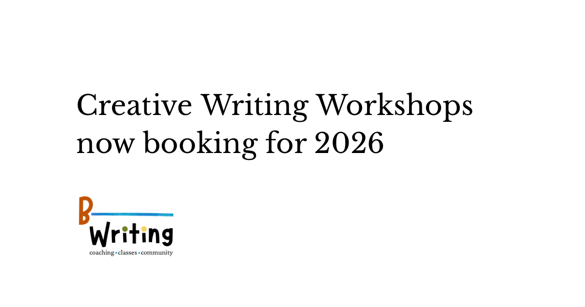 Get writing! 2026 workshops now booking