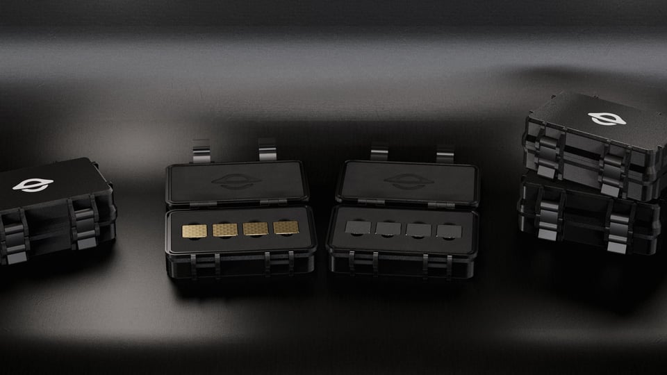 Event Horizon artisan sets in their premium packaging