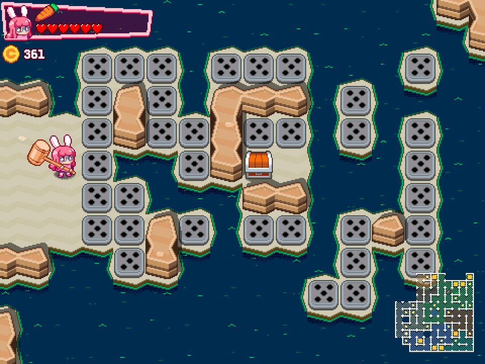 A spike block puzzle
