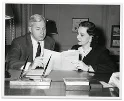 Margolin in 1954 with Stuart Rothman, a solicitor of the Labor Department.