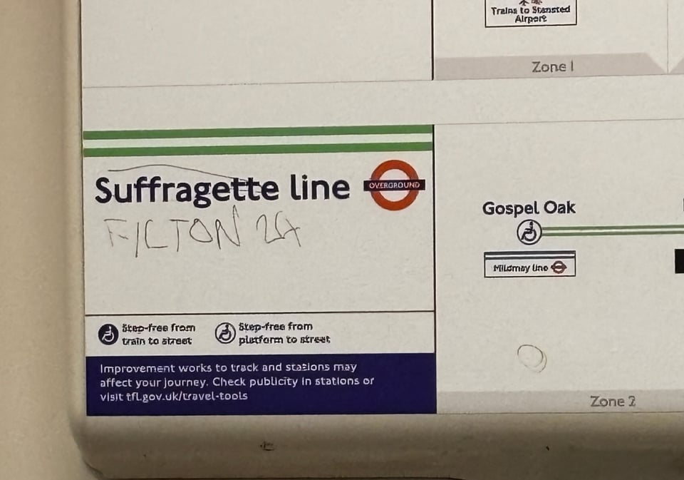 Graffiti on the train
