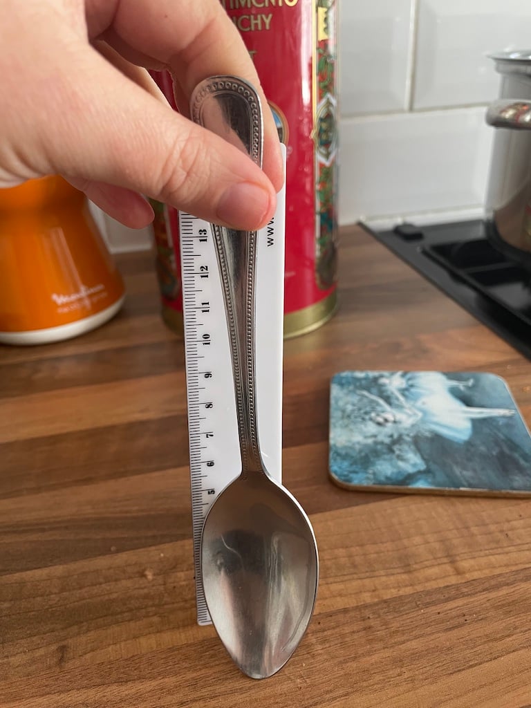 A spoon and a ruler