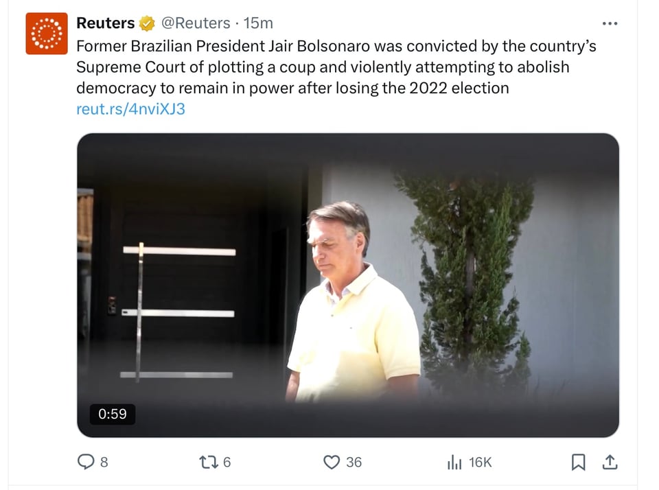 Trump loves this dictator. Brazil is sending him to jail.