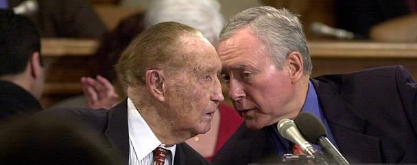 Strom Thurman and Orrin Hatch